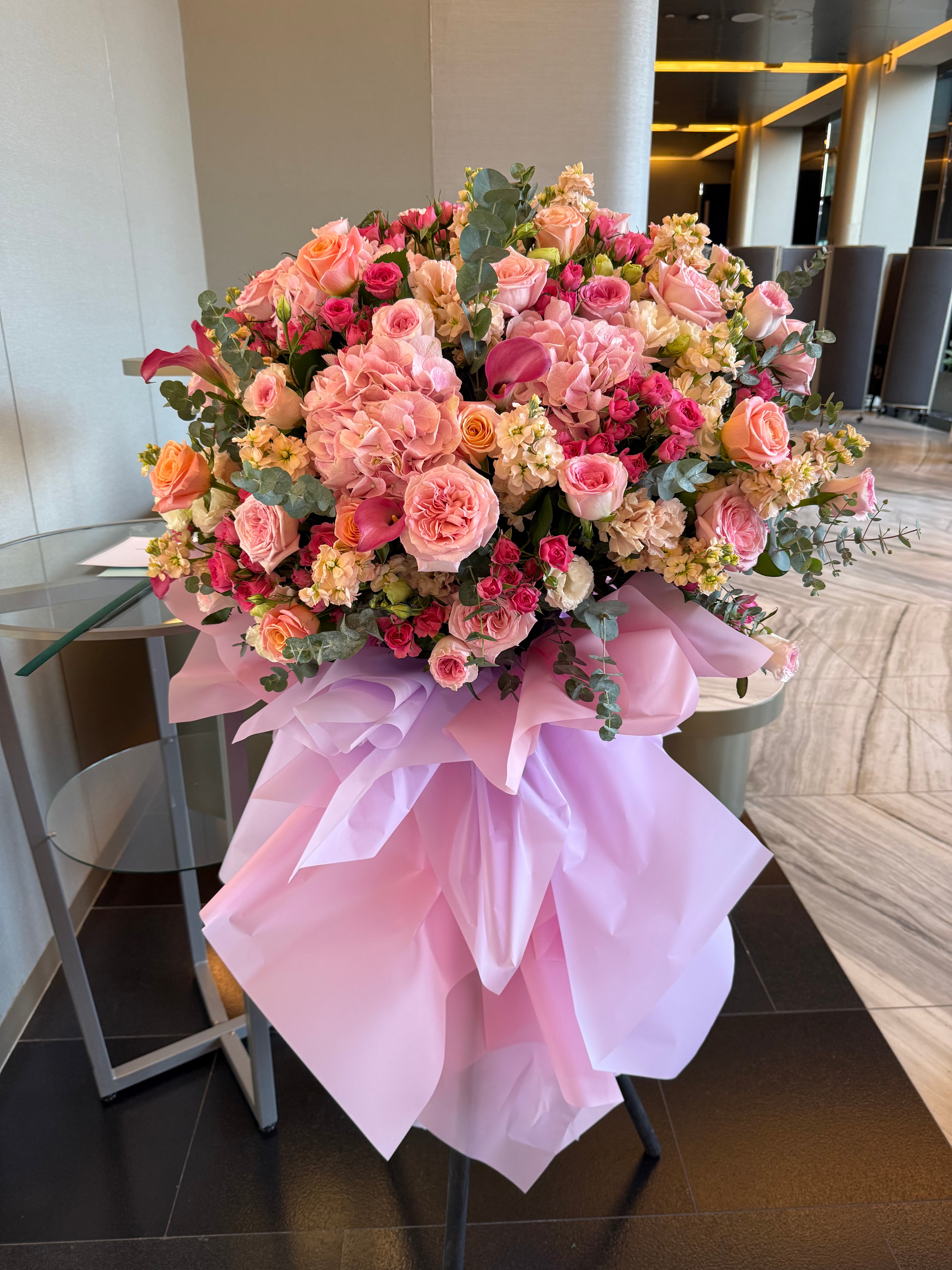 Congratulations Flower Stand - Bespoke